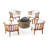 Parquet 4 - Person Patio Conversation Set with Cushions