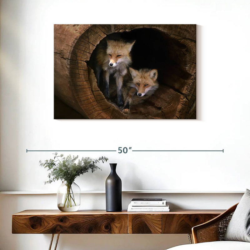 Brampt Kit Foxes, 24" H x 36" W