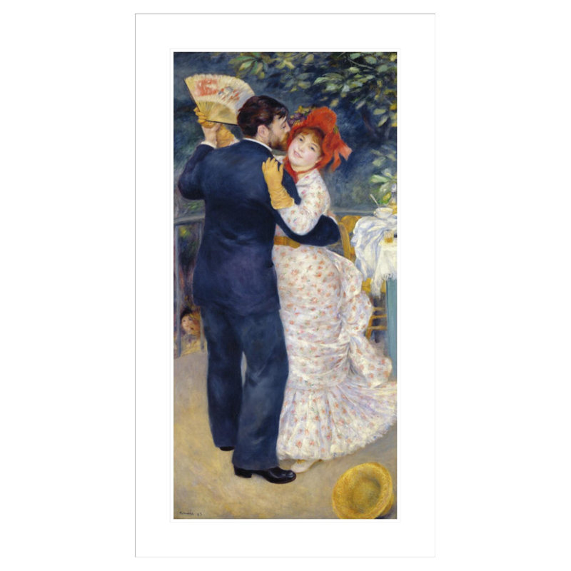 «A Dance in the Country» par Pierre-Auguste Renoir, impression giclée encadrée, H 41,5 po x l 23,79 po