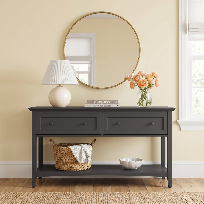 Renee Grace Console Table, Black