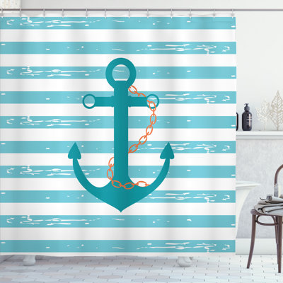 Shower Curtain with Hooks Included
