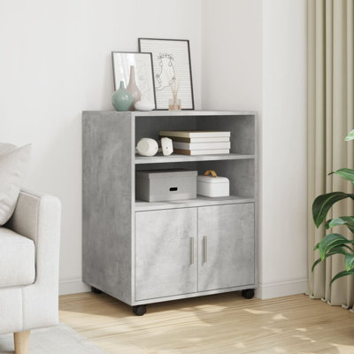 Rolling Cabinet Engineered Wood