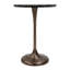 Table d'appoint en bois pétrifié fossilisé