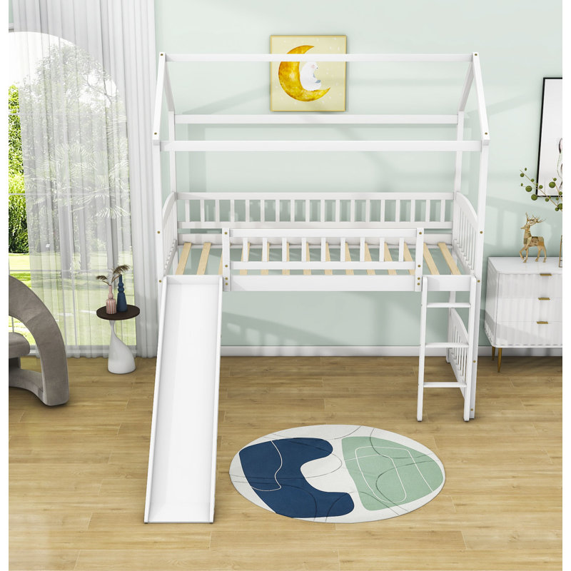 Lit mezzanine simple Michiana par Harper Orchard, Blanc
