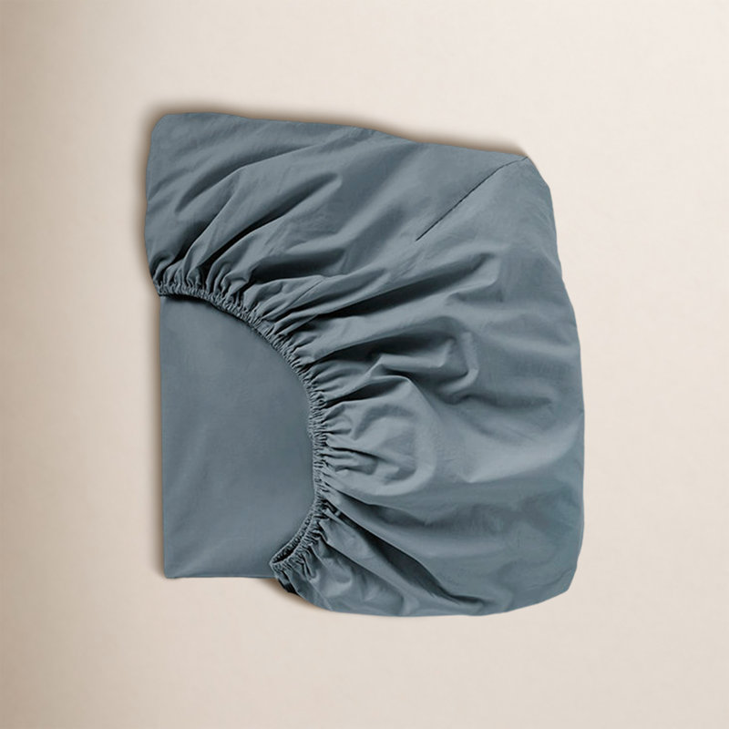 Cloud Soft Organic Sateen Fitted Sheet, Full Fitted Sheet, Gulf