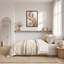 Rubans texturés abstraits sur toile rouille et grise-413498775