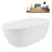 61" Streamline Soaking Freestanding Tub and Tray With Drain-101310195