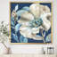 Indigold Watercolor Flower I - reproduction d'art sur toile encadrée-48347361-48347364