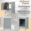 Meuble-lavabo de salle de bain avec lavabo, armoire de salle de bain avec porte, support de rangement et tiroir-864778256