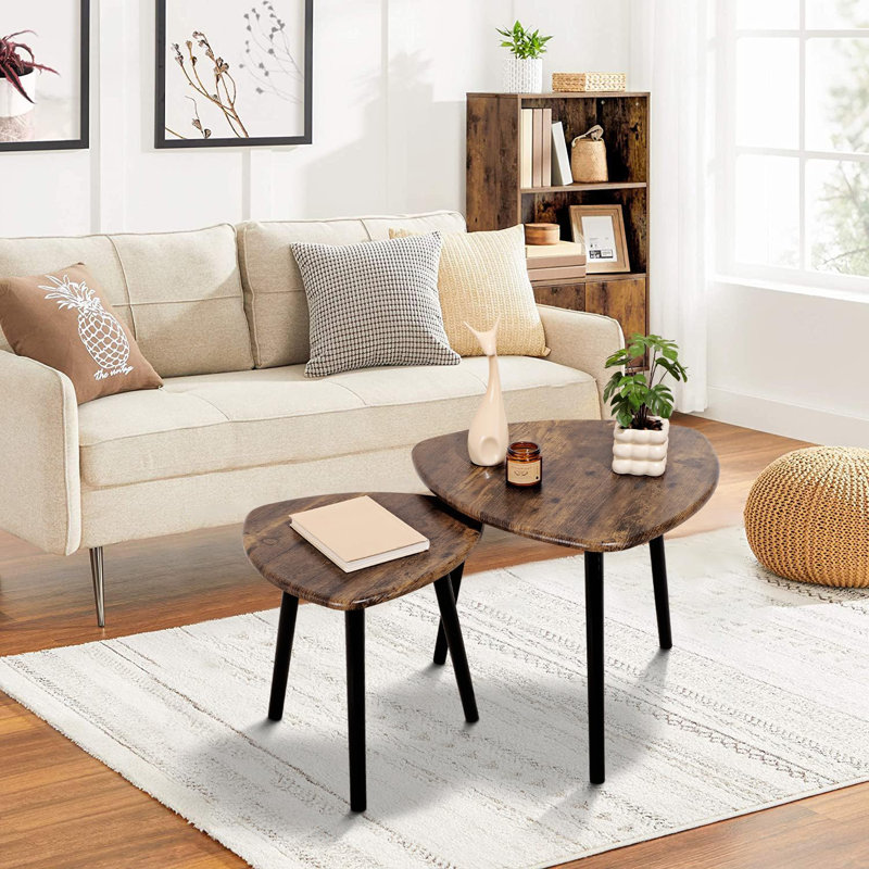 Ensemble de 2 tables d'appoint gigognes Modern Modern