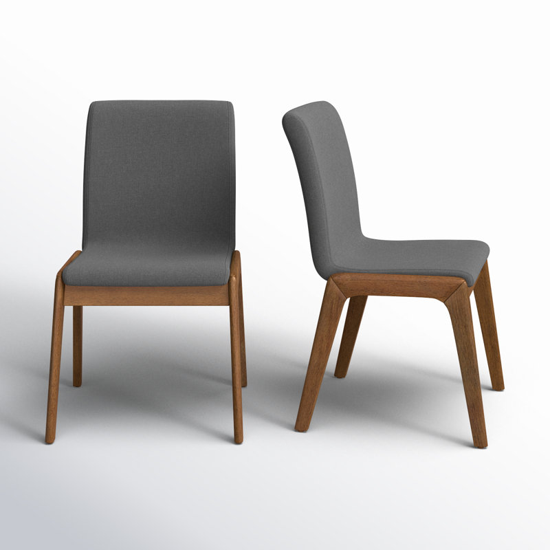 Nelda 18.5" Wide Dining Chair, Dark Gray