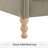 Chloris Extra Wide Wingback Accent Chair, Mid-Century Modern Linen Upholstered Armchair with Nailhead Rivet Trim, Solid Turned Wood Legs, Farmhouse Reading Chair for Living Room Bedroom-800648056