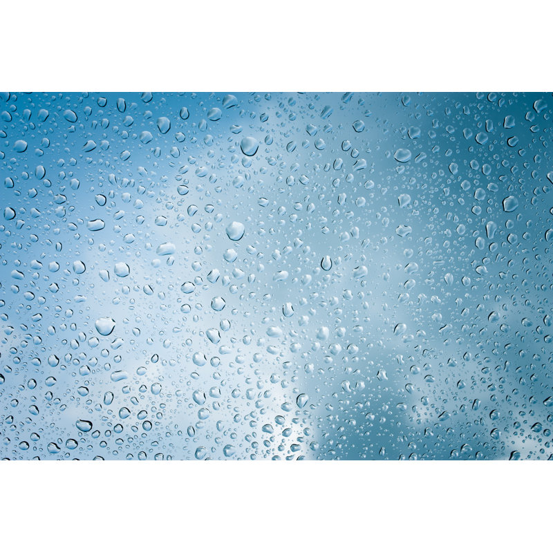 Rain Drops On Window by 007ea8_930 - Wrapped Canvas Print, 61cm H x 91cm W x 3.8cm D