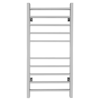 Metropolitan Electric Wall-mounted Towel Warmer, Polished, 10 Bars, Dual Connection