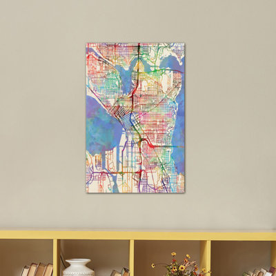 " Seattle, Washington, USA " by Michael Tompsett Graphic Art