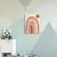 Désert soleil arc-en-ciel doux paysage beige-91020612-91020613