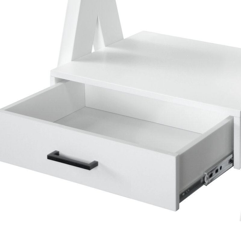 Ensemble de meuble-lavabo autoportant simple 29 po avec miroir et robinet Camden, Blanc