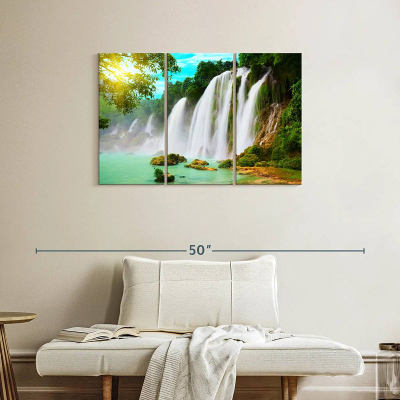 Alvord Detian Waterfalls, 24" H x 38" W