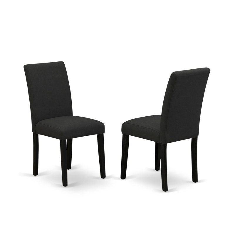 9-piece Dining Room Table Set a Rectangular Dining Table and a wooden Bench and 7 Black Linen Fabric Dining Chair, Wire Brushed Black