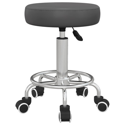 Mecole Adjustable Height Lab Stool with Footrest