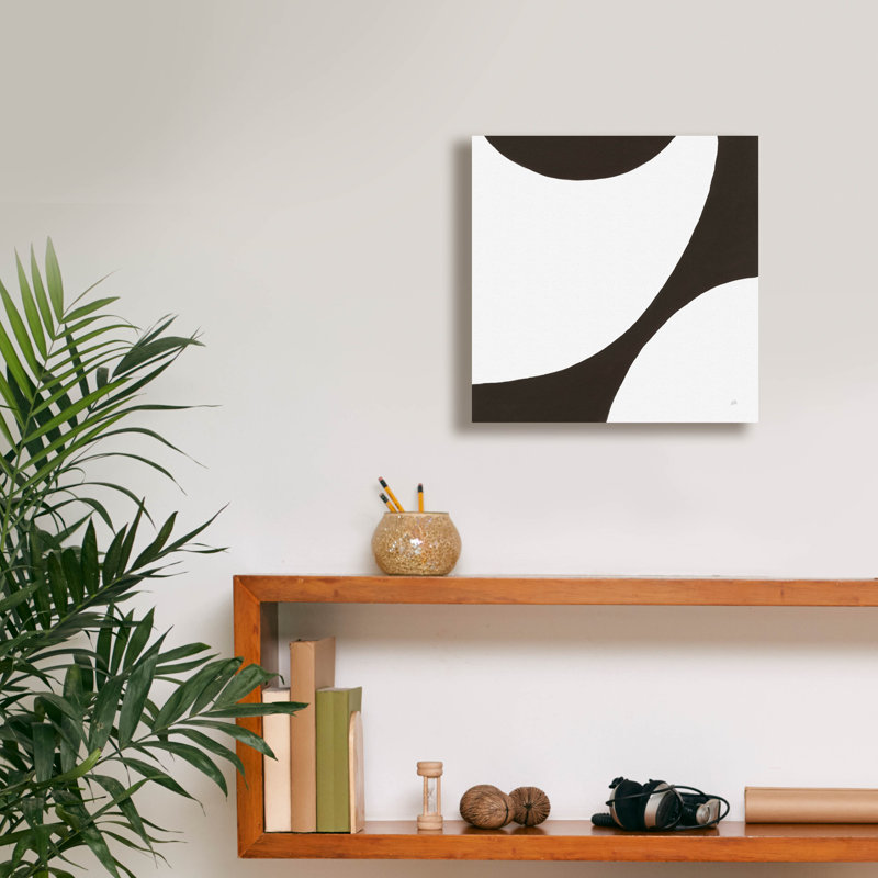 «Curvilinear 6» par Chris Paschke, art mural sur toile, H 12 po x l 12 po x P 0,75 po