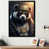 Impression noire sur toile encadrée sélectionné