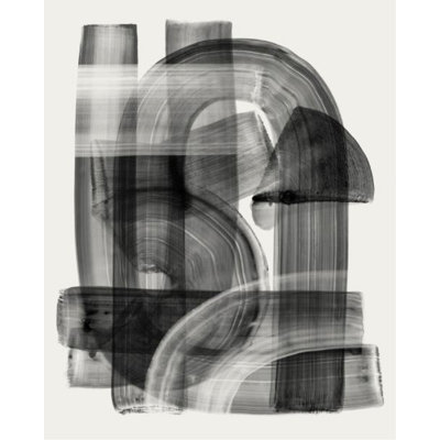 Stroke Layering in Black II par Guseul Park - Peinture