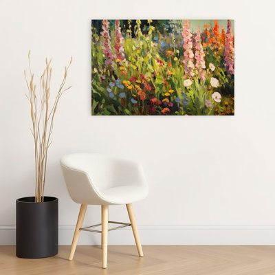 Pink Hyacinth Abstract Contemporary Wall Art