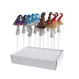  Resin Mini Mushroom Picks In Display S/12 Home Decorations Spring