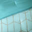 Édredon double / grand avec fond et détails appliques métalliques argentées-129761432-129761434