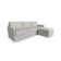 Flex 99'' Upholstered Modular Sofa with Bumper Ottoman
