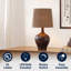 Lampe de table rustique à DEL 23 po Eben-1184542053