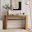 Console rustique avec pieds cannelés et tablette ouverte-1835946164