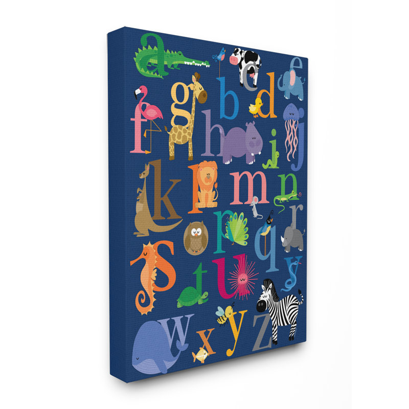 Art sur toile, art sur toile marine alphabet marine, H 30 po x l 24 po x P 1,5 po