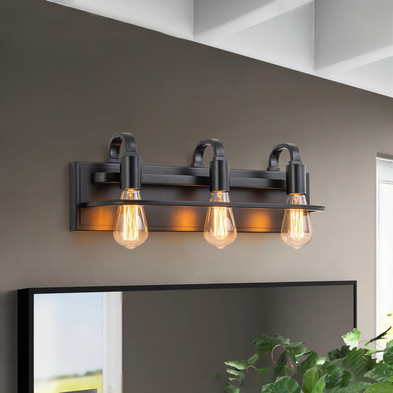 Éclairage pour meuble-lavabo à 3 lumières à intensité variable Jazaniah