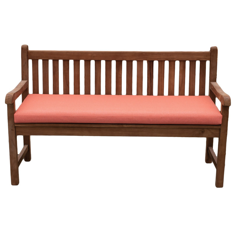 TB Bench Outdoor Cushion, 44"W x 19"L, Bamboo Bay Mango