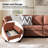 Dayman 125"W 6-Piece Modern Storage Convertible Sectional Sofa With End Table-124360552