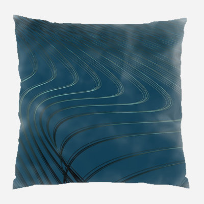 Coussin décoratif à lignes