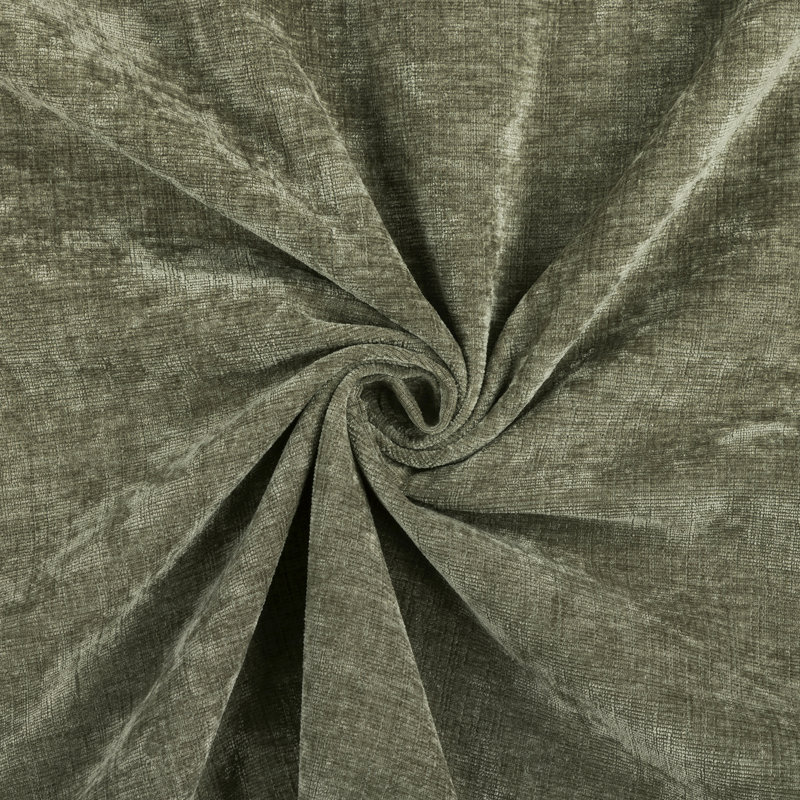 Sun Zero Isidora Velvet Magnetic Closure 100% Blackout Grommet Curtain Panel, 40" W x 84" L, Green