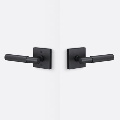 Aspra Square Passage Rosette, Knurled Grip