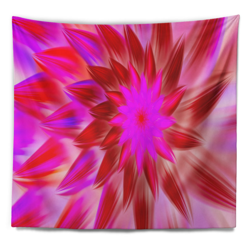 Tapisserie florale, H 50 po x l 60 po