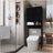 Toilet storage rack, independent bathroom, laundry room, space saving,Black