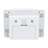 QHL096WLH Digital Alarm Clock, White