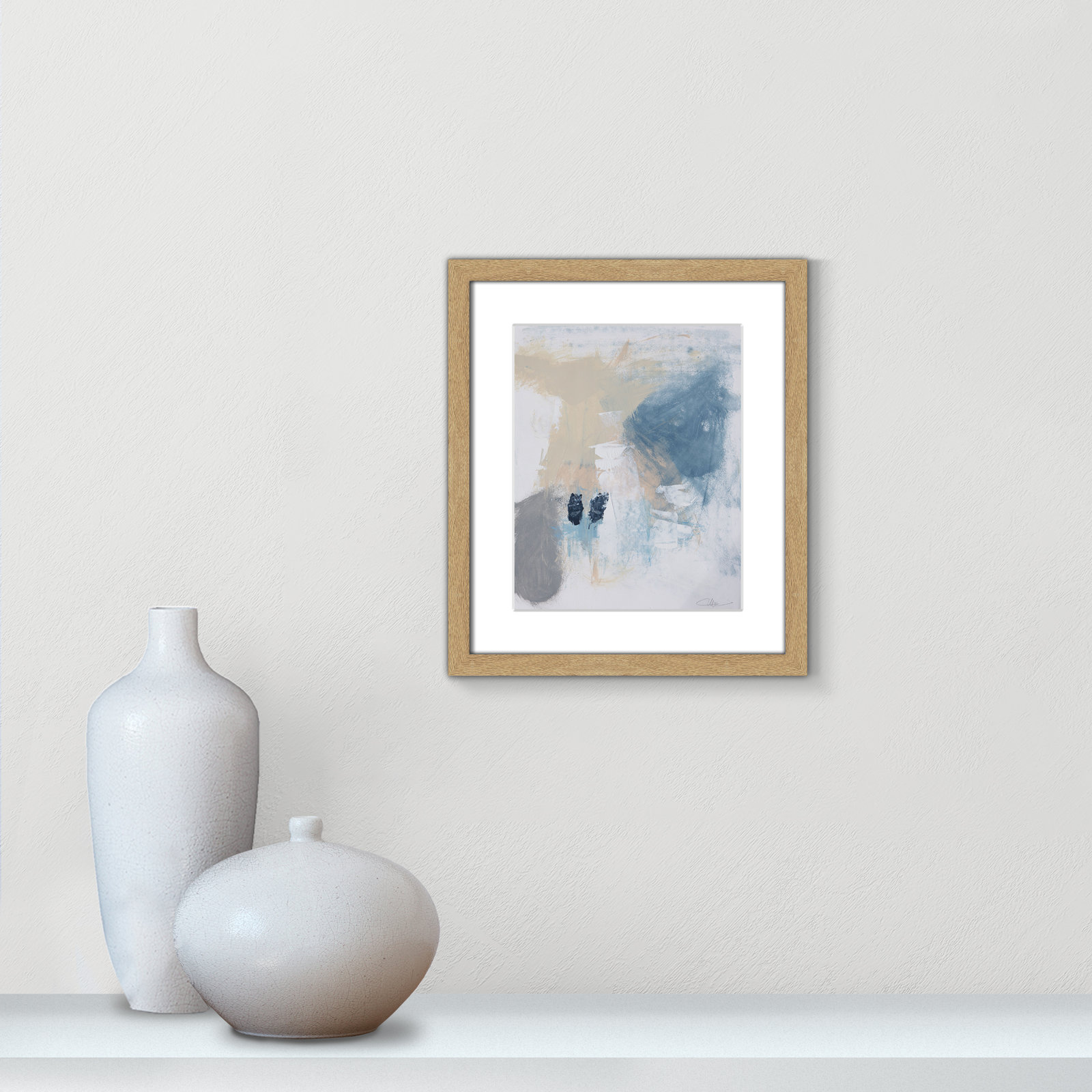 Coastal Carnival II Print by Casa Fine Arts, White, 15" H x 13" W x 1.25" D, Natural Single Picture Framed Paper