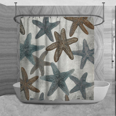 Taleaha Microfiber Shower Curtain