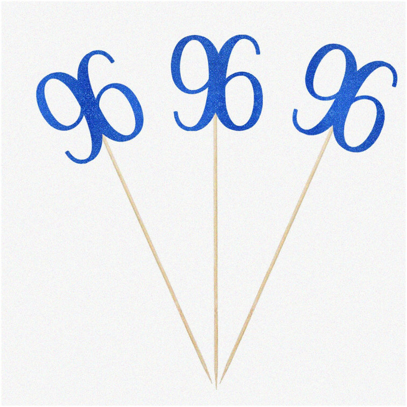51st Birthday Banner Black 16 pcs