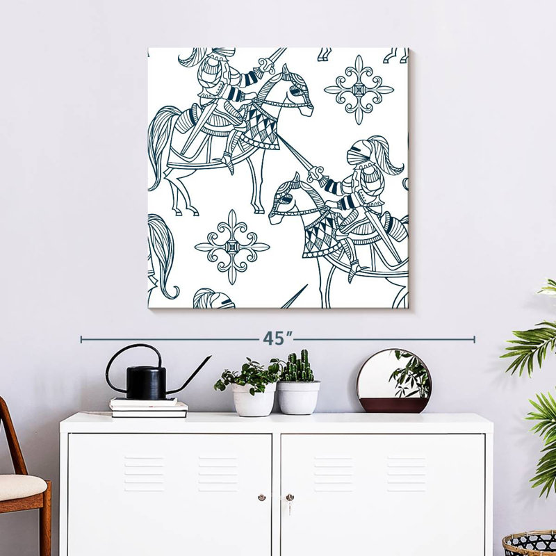 Chevaux Mehar avec chevaliers médiévaux