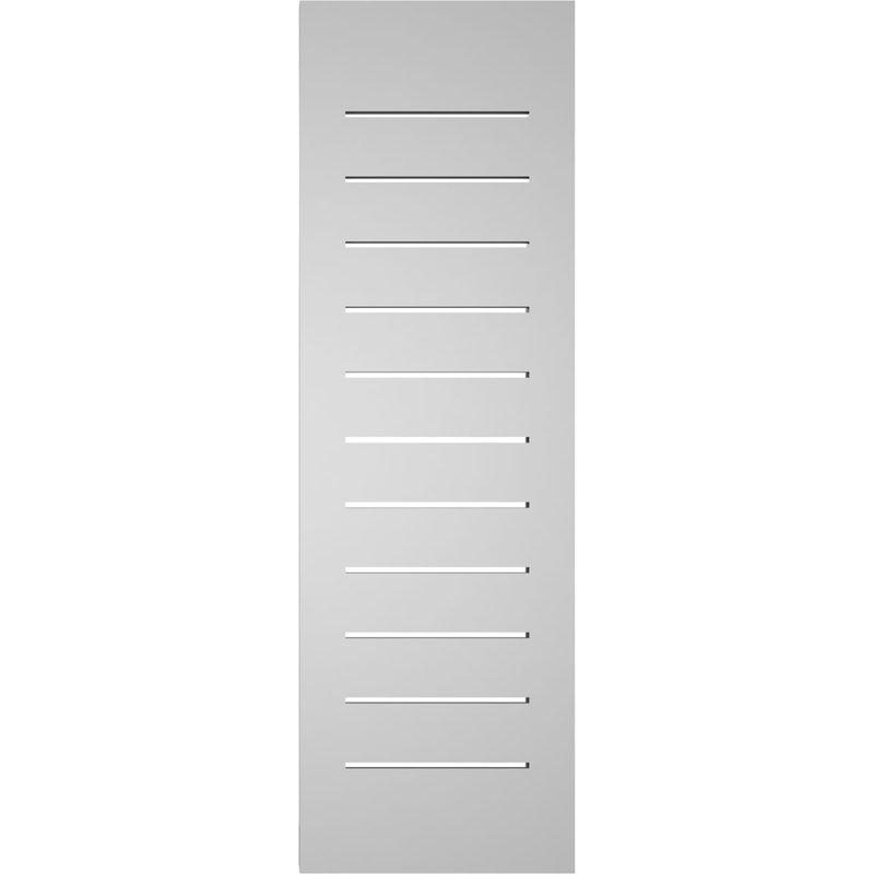 Évent à pignon fonctionnel en uréthane rectangulaire à fixation en surface, brun clair apprêté, H 38 po x l 12 po x P 2 po