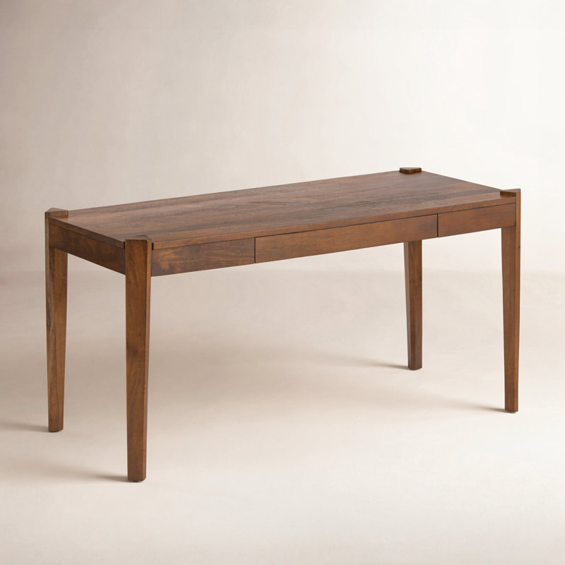 Tay Solid Wood Writing Desk, Walnut