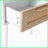 White Rattan Coffee Table with USB/Power Outlet - Solid Wood Legs, Easy Clean for Living Room/Bedroom-1137174104